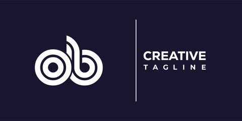 O and B logo design. OB abstract Letters Logo Monogram. This logo design is the process of creating a visual symbol that represents a brand, company, or individual.