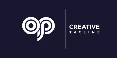 O and P logo design. OP abstract Letters Logo Monogram. This logo design is the process of creating a visual symbol that represents a brand, company, or individual.