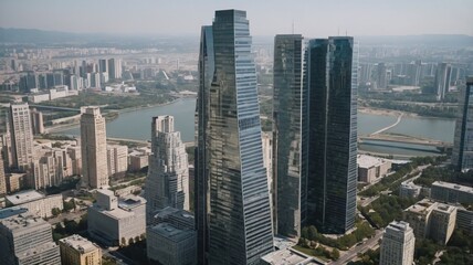 Obraz premium city skyline