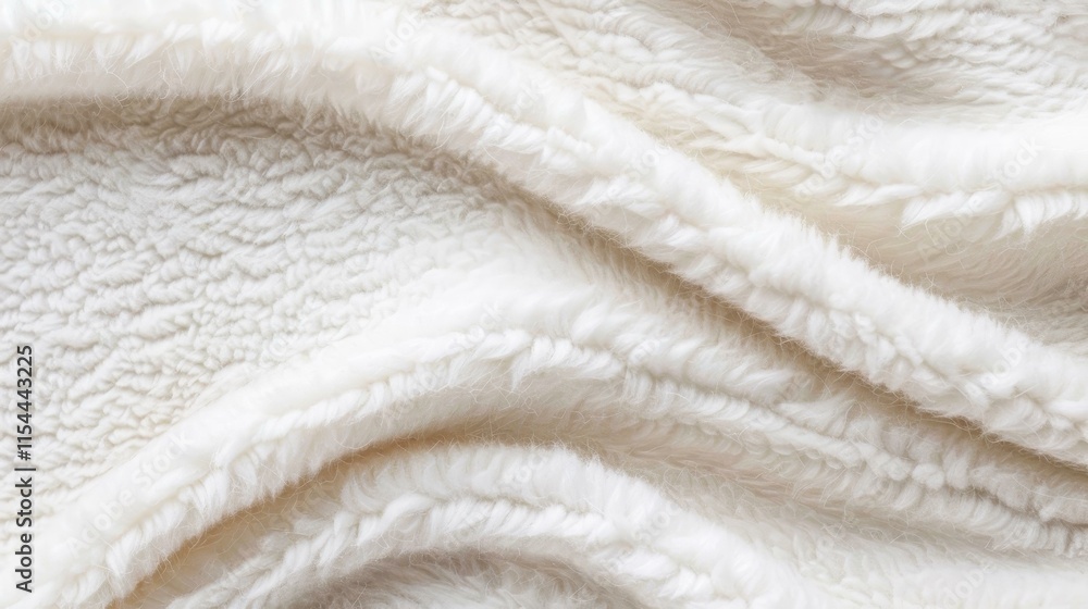 Poster soft and inviting, this abstract white fabric adds a touch of elegance to any design or decor scheme