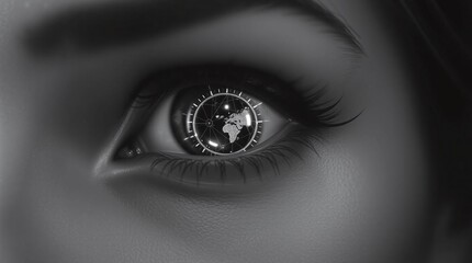 Naklejka premium eye of the girl