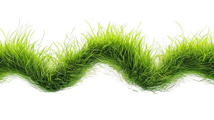 Waving Green Grass, A Transparent Object, See Through the Blades