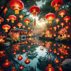 lantern in the garden