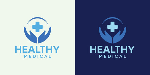 Medicine Caduceus pharmacy hospital clinic cross logo template design
