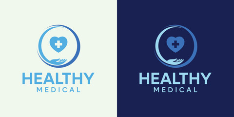 Medicine Caduceus pharmacy hospital clinic cross logo template design