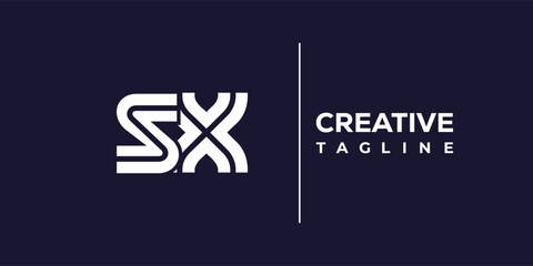 S and X logo design. SX abstract Letters Logo Monogram. This logo design is the process of creating a visual symbol that represents a brand, company, or individual.