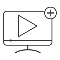 video player icon vector illustration