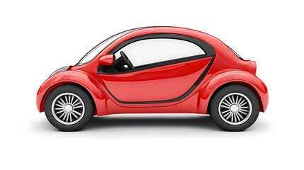 Electrical car - isolated on white background