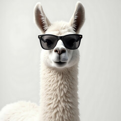 llama with sunglasses