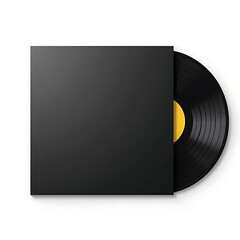 Blank Vinyl Cover Case for Music and Retro Design Projects