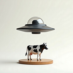 toy cow ufo abduction