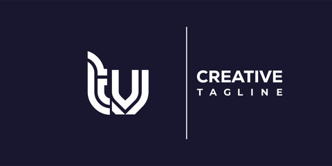 T and V logo design. TV abstract Letters Logo Monogram. This logo design is the process of creating a visual symbol that represents a brand, company, or individual.