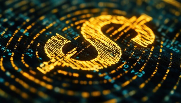 Examination Of Dollar Symbol Within A Fingerprint- A Detailed Analysis Of Currency Symbols Within Unique Fingerprints.