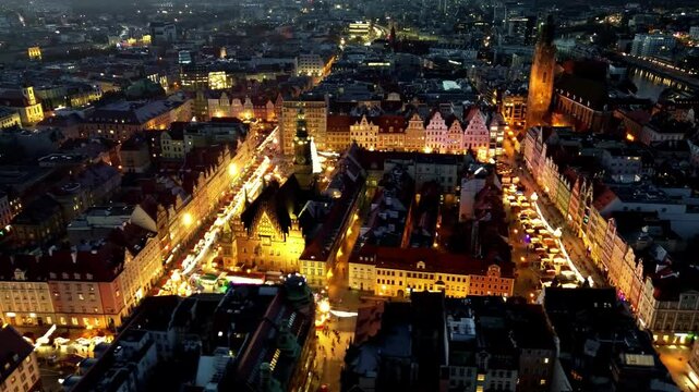  Christmas market Wroclaw, Lower Silesia Poland.