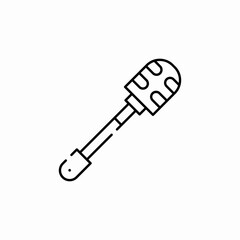 toilet brush icon sign vector
