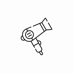 hair dryer icon sign vector