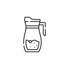 lemonade decanter icon sign vector
