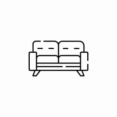 seat sofa icon sign vector