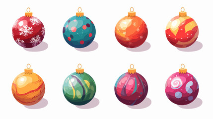 Festive Christmas Balls Decoration for Holiday Celebrations in Interior Design