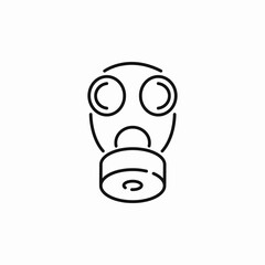 gas mask icon sign vector