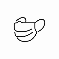 medical mask icon sign vector