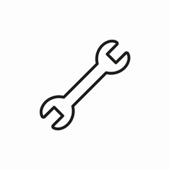 wrench tool icon sign vector