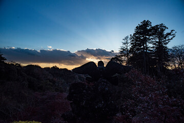 鎌倉2412　建長寺44　半僧坊　夕陽