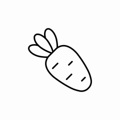 carrot vegetable icon sign vector