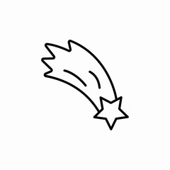 falling star icon sign vector