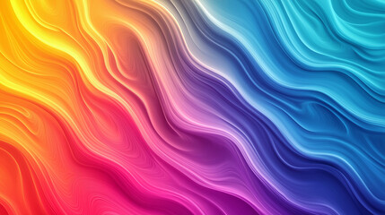 Obraz premium Vibrant Abstract Gradient Waves in Multicolor Fluid Design