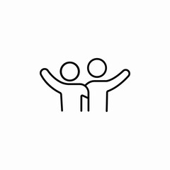 friends friendship icon sign vector