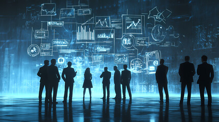 Hightresolution, hight quality,realistic, modernteam discussing expansion plans, illustrating strategic growth. Brilliance. Illustration