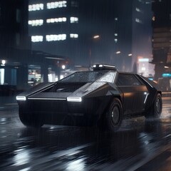 interior and exterior car images created with artificial intelligence