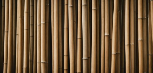 Fototapeta premium Bamboo Stalks Pattern Texture Background