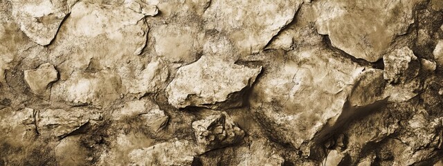 Fototapeta premium Abstract Sepia-Toned Rock Formation Wall Texture