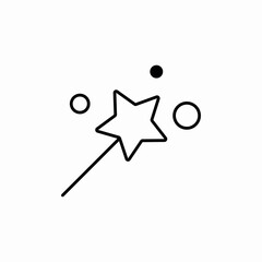magic wand icon sign vector