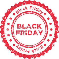 Grunge Black Friday Stamp