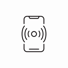 phone vibration icon sign vector