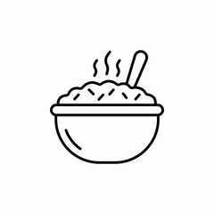 rise bowl icon sign vector