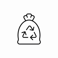Fototapeta premium recycle garbage icon sign vector