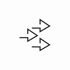 arrows progress icon sign vector