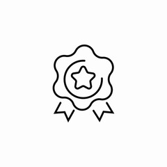 award star badge icon sign vector