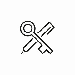 key pen icon sign vector