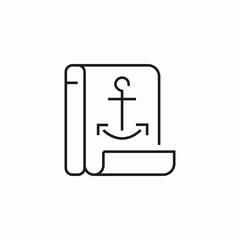 ship anchor icon sign vector