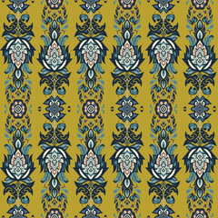 thai art pattern on wall seamless pattern