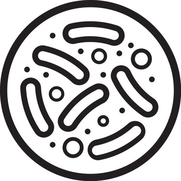 Probiotic strains icon of microorganisms illustration.
Ideal for training and institutional materials