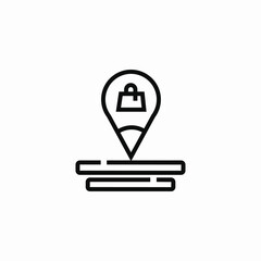 store location icon sign vector