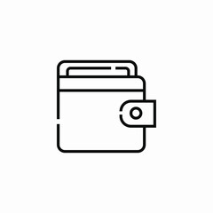 Fototapeta premium wallet money icon sign vector