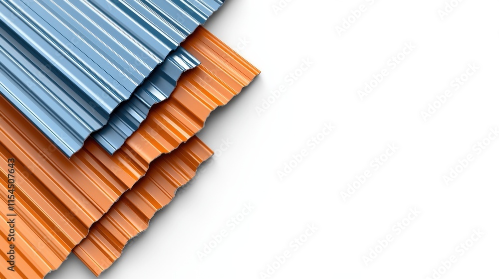 Poster overlapping lines and geometric shapes in orange and gray tones forming a bold minimalist abstract d