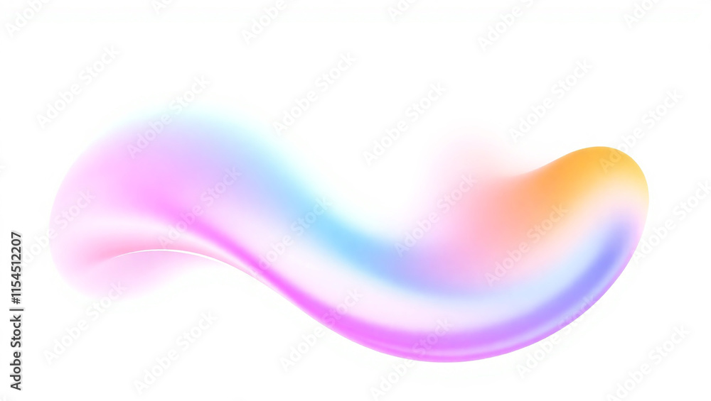 Poster abstract colorful wave, fluid design element